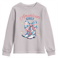 Funny 4th Of July Country Cowgirl Youth Sweatshirt American Girly Western Cowboy Boots - Wonder Print Shop