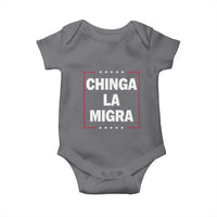 Funny Chinga La Migra Baby Onesie Star Stripes - Wonder Print Shop