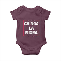 Funny Chinga La Migra Baby Onesie Star Stripes - Wonder Print Shop