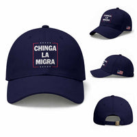 Funny Chinga La Migra Baseball Cap Star Stripes