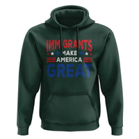 Funny Immigrants Make America Great Hoodie Stars Stripes - Wonder Print Shop