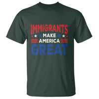 Funny Immigrants Make America Great T Shirt Stars Stripes - Wonder Print Shop