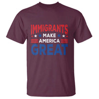 Funny Immigrants Make America Great T Shirt Stars Stripes - Wonder Print Shop