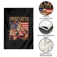 4th of July Basketball Undefeated Since 1776 Garden Flag Funny Founding Fathers