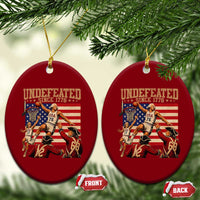 4th of July Basketball Undefeated Since 1776 Ceramic Ornament Funny Founding Fathers