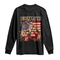 4th of July Basketball Undefeated Since 1776 Long Sleeve Shirt Funny Founding Fathers