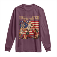 4th of July Basketball Undefeated Since 1776 Long Sleeve Shirt Funny Founding Fathers