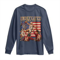 4th of July Basketball Undefeated Since 1776 Long Sleeve Shirt Funny Founding Fathers