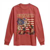 4th of July Basketball Undefeated Since 1776 Long Sleeve Shirt Funny Founding Fathers