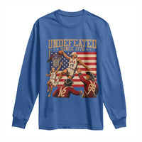 4th of July Basketball Undefeated Since 1776 Long Sleeve Shirt Funny Founding Fathers
