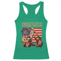 4th of July Basketball Undefeated Since 1776 Racerback Tank Top Funny Founding Fathers