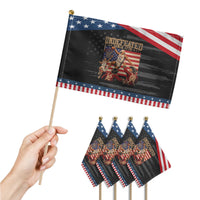 4th of July Basketball Undefeated Since 1776 Patriotic Handheld Flag Funny Founding Fathers