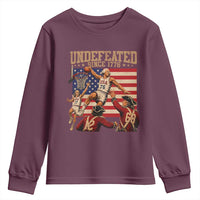 4th of July Basketball Undefeated Since 1776 Youth Sweatshirt Funny Founding Fathers