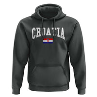 Croatia Hrvatska Flag Zagreb Croatian Jersey Retro Hoodie