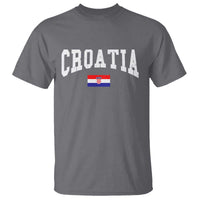 Croatia Hrvatska Flag Zagreb Croatian Jersey Retro T Shirt