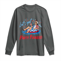George Washington 4th of July Pool Party Long Sleeve Shirt Let's Get This Party Founded