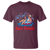 George Washington 4th of July Pool Party T Shirt Let's Get This Party Founded