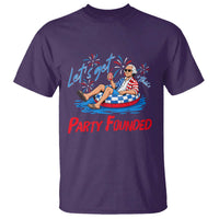 George Washington 4th of July Pool Party T Shirt Let's Get This Party Founded