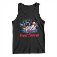 George Washington 4th of July Pool Party Tank Top Let's Get This Party Founded