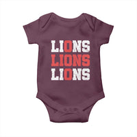 England Lions Soccer English Pride Baby Onesie