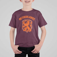 Netherlands Dutch Republic Lion Vintage Holland Crest T Shirt For Kid