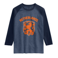 Netherlands Dutch Republic Lion Vintage Holland Crest Raglan Shirt