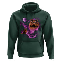 Princess Cat Howling To The Moon Vintage 90s Nature Hoodie