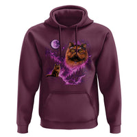 Princess Cat Howling To The Moon Vintage 90s Nature Hoodie