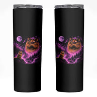 Princess Cat Howling To The Moon Vintage 90s Nature Skinny Tumbler