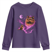 Princess Cat Howling To The Moon Vintage 90s Nature Youth Sweatshirt