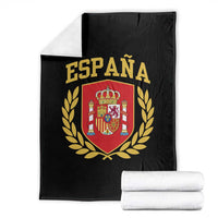 Espana Escudo Retro Spain Coat of Arms Español Throw Blanket