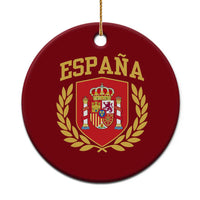 Espana Escudo Retro Spain Coat of Arms Español Ceramic Ornament