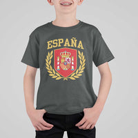 Espana Escudo Retro Spain Coat of Arms Español T Shirt For Kid
