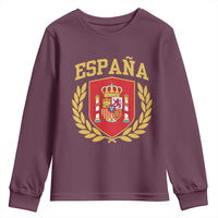Espana Escudo Retro Spain Coat of Arms Español Youth Sweatshirt