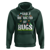 Funny Insects Hoodie Easily Distracted By Bugs Science School - Wonder Print Shop