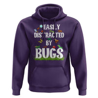 Funny Insects Hoodie Easily Distracted By Bugs Science School - Wonder Print Shop