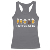 Funny Beer Racerback Tank Top I Do Crafts Vintage Beer Brewing - Wonder Print Shop