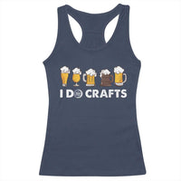 Funny Beer Racerback Tank Top I Do Crafts Vintage Beer Brewing - Wonder Print Shop