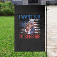 Funny Uncle Sam Garden Flag I Want You To Beer Me American Flag - Wonder Print Shop