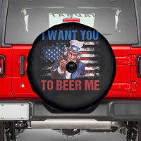 Funny Uncle Sam Spare Tire Cover I Want You To Beer Me American Flag - Wonder Print Shop