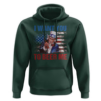 Funny Uncle Sam Hoodie I Want You To Beer Me American Flag - Wonder Print Shop