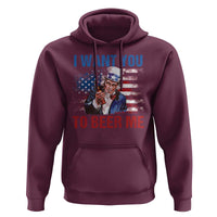 Funny Uncle Sam Hoodie I Want You To Beer Me American Flag - Wonder Print Shop
