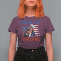 Funny Uncle Sam T Shirt For Women I Want You To Beer Me American Flag - Wonder Print Shop