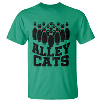 Funny Bowling T Shirt Alley Cats Bowler Player Pins Strike - Wonder Print Shop