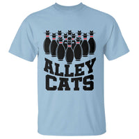 Funny Bowling T Shirt Alley Cats Bowler Player Pins Strike - Wonder Print Shop