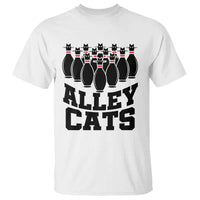 Funny Bowling T Shirt Alley Cats Bowler Player Pins Strike - Wonder Print Shop