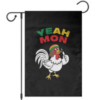 Jamaica Chicken Garden Flag Yeah Mon Jamaican Rastacap - Wonder Print Shop