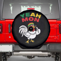 Jamaica Chicken Spare Tire Cover Yeah Mon Jamaican Rastacap - Wonder Print Shop