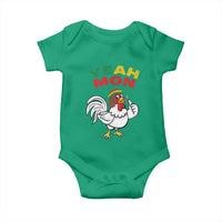 Jamaica Chicken Baby Onesie Yeah Mon Jamaican Rastacap - Wonder Print Shop