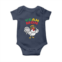 Jamaica Chicken Baby Onesie Yeah Mon Jamaican Rastacap - Wonder Print Shop